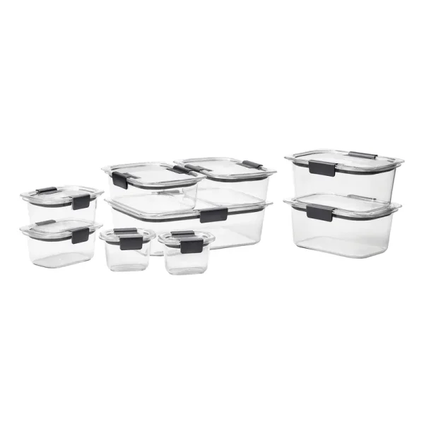 Rubbermaid Brilliance 18-Piece Microwavable Food Storage Container Set