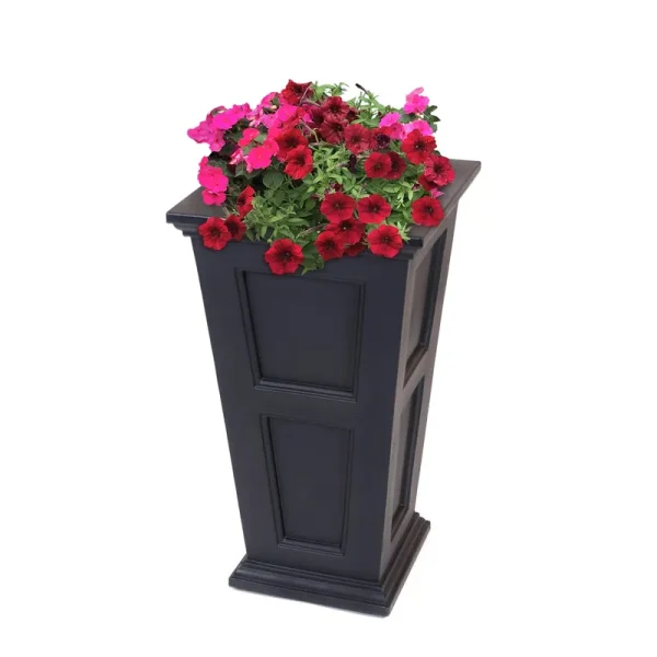 Mayne Fairfield Tall 28" Planter Black (5829-B)