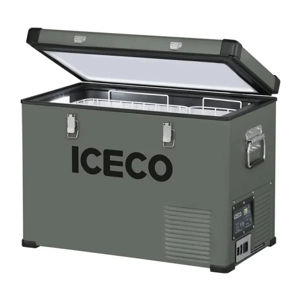 ICECO VL45 Portable Refrigerator with Secop Compressor, 45 Liters Platinum Compact Refrigerator, DC 12/24V, AC 110-240V, 0��F to 50��F, Home & Car