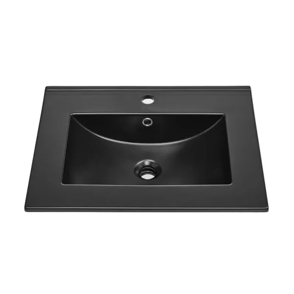 Swiss Madison 24" Vanity Top Bathroom Sink in Matte Black