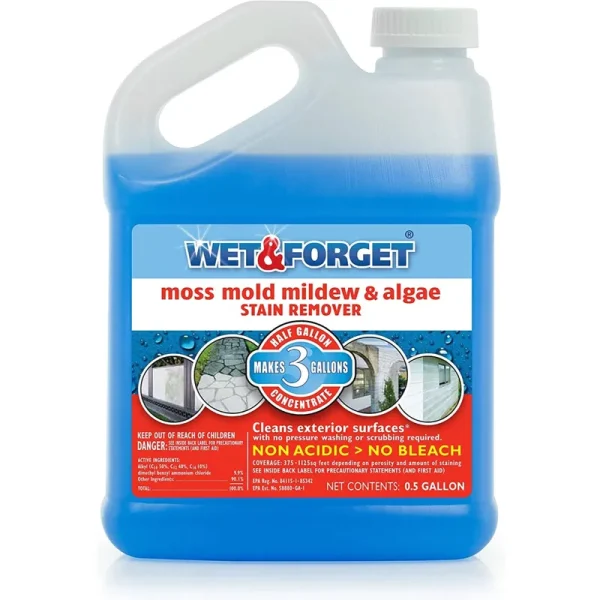 Wet & Forget Moss, Mold, Mildew, & Algae Stain Remover - 0.5 gal