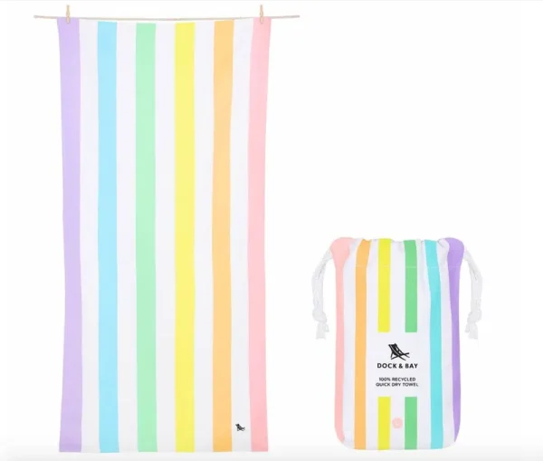 Dock Bay - Large Quick Dry Towel - Unicorn Waves