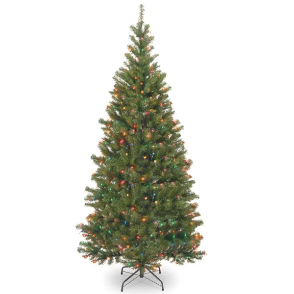 National Tree Company 6.5 ft. Aspen Spruce Tree with Multicolor Lights