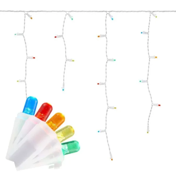 Home Accents Holiday 200-Light LED Multi-Color Icicle Dome Light Set