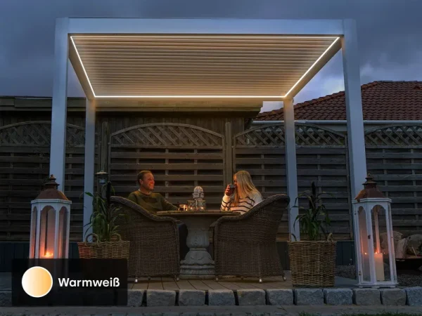 PERGOLUX Outdoor Pergola LED Lights Warm White / 10' x 13'