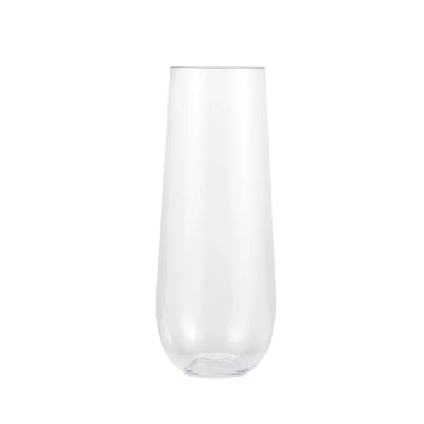 Celebrate It Clear Plastic Stemless Champagne Flutes - 9 oz