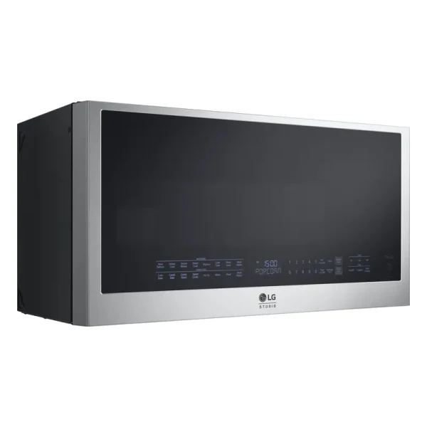 LG - Studio 1.7 Cu. ft. Convection Over-The-Range Microwave with Air Fry - Stainless Steel