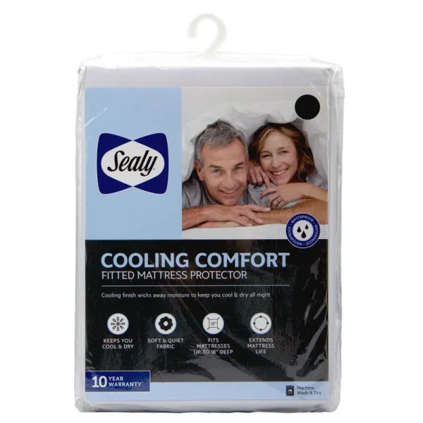 Sealy Cool Comfort Mattress Protector King White