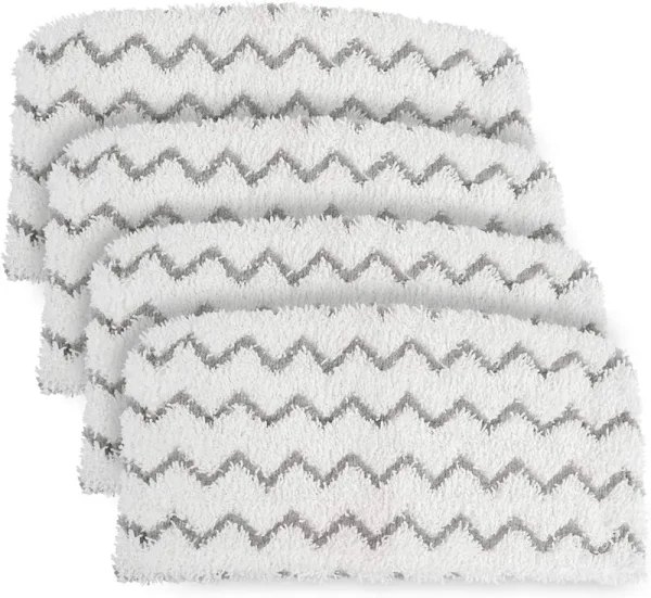 Wisorder 4 Pcs Replacement Pads Accessory for Shark Steam Mop S1000, S1000a, S1000C, S1000wm, S1001c, Dirt Grip Pads, Microfiber Washable & Reusable