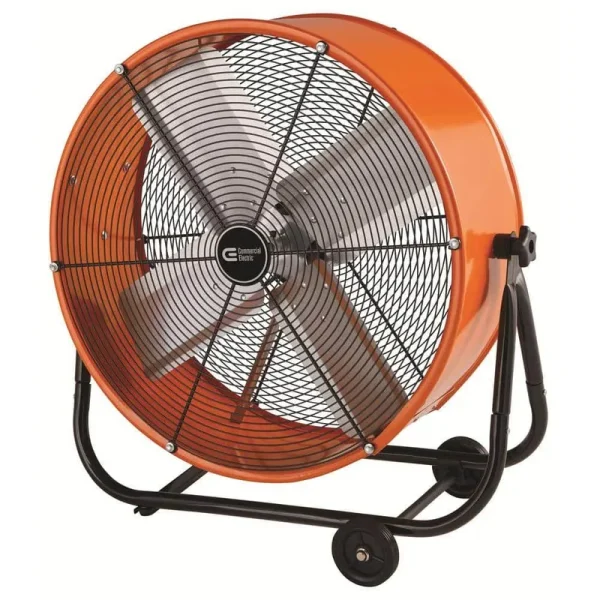 Commercial Electric BF24TFCE 24 in. Heavy Duty 2-Speed Direct Drive Tilt Drum Fan