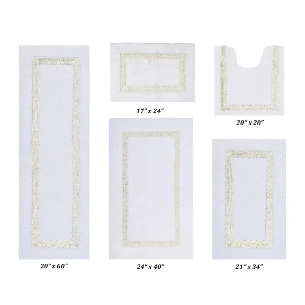 Better Trends Hotel Collection 100% Cotton 5 Piece Bath Rug Set