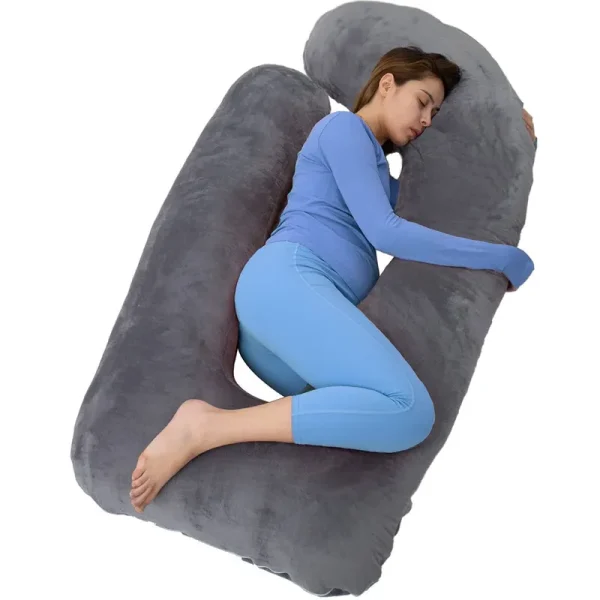 Magic Elephant 60 inch Pregnancy Pillows for Sleeping, Maternity Pillow for Pregnant Women, U Shaped Body Pillow for Belly, Back Support, Pregnancy