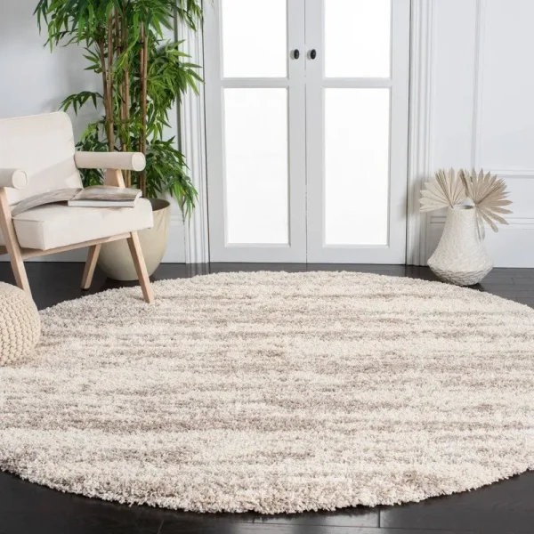 Safavieh Hudson Shag SGH206B Ivory / Beige 6' x 9' Area Rug