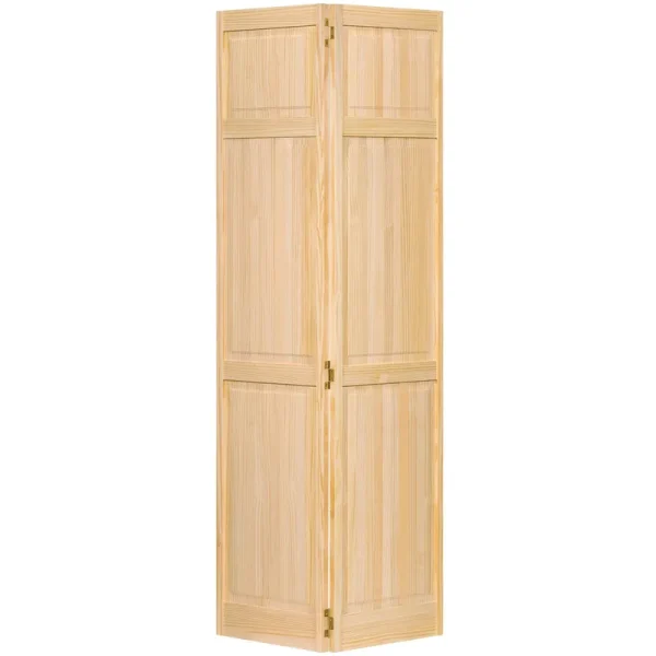Kimberly Bay Closet Door, Bi-Fold, 6-Panel Style Solid Wood
