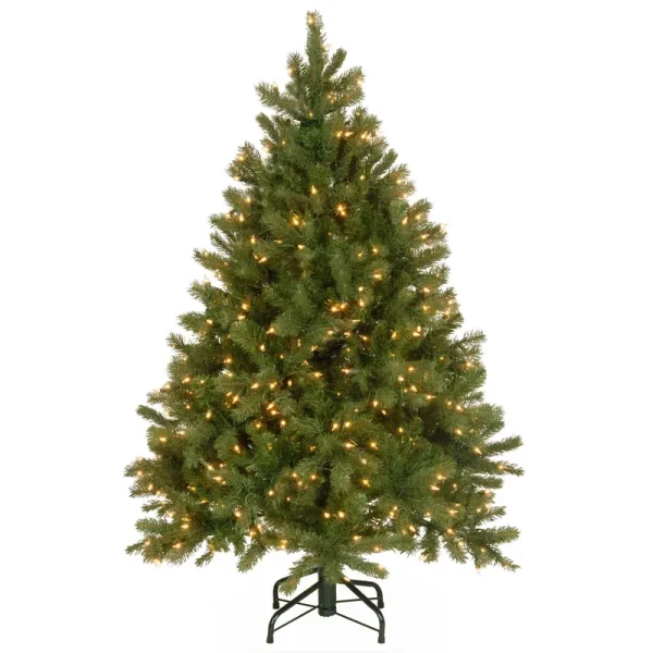 National Tree Company 4.5 ft. Feel-Real Downswept Douglas Fir Tree with Clear Lights