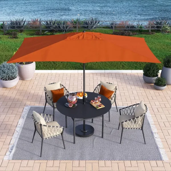 Foshee Market Umbrella Freeport Park Fabric Color: Tuscan Orange