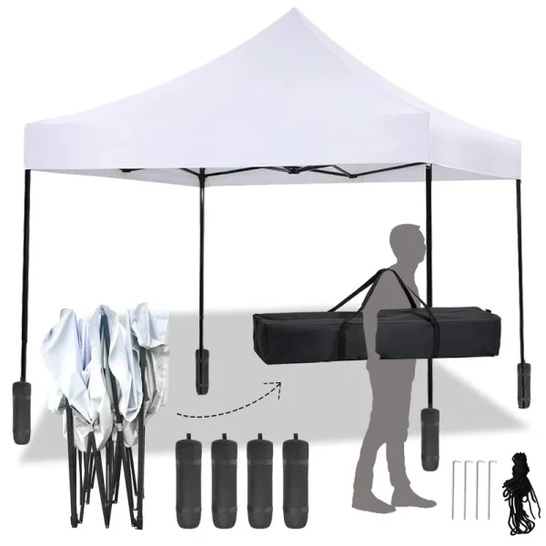 Pop Up Canopy 10x10 Pop Up Canopy Tent Party Tent EZ Up Canopy Sun Shade Wedding Instant Folding Protable Better Air Circulation Outdoor Gazebo with