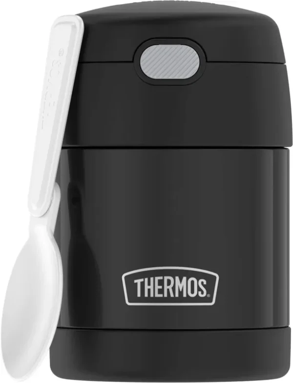 Thermos Funtainer Stainless Steel Food Jar - Black 10 oz