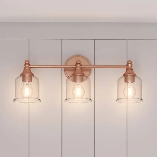 Hesby 3 - Light 23" Wide Bathroom Vanity Light Signature Hardware Finish: Satin Copper 482623