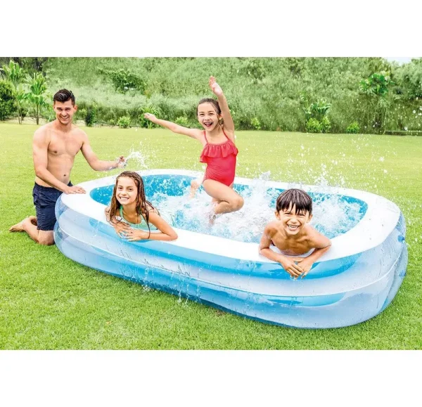 Intex Inflatable Swim Center Family & Kids Fun Outdoor Swimming Pool (2 Pack)