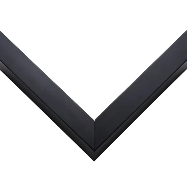 34x24 Shadow Box Frame Black | 2 Inches Deep Real Wood Contemporary
