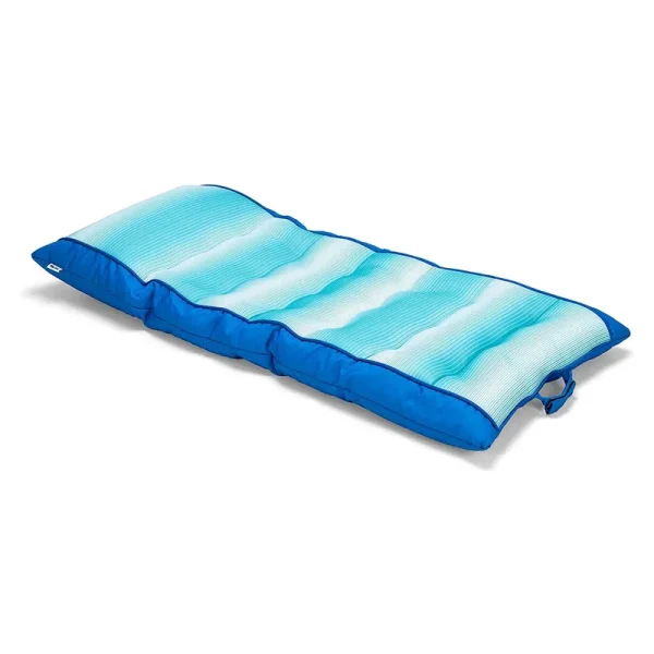 Big Joe Kona Pool Float Faded Stripe Aqua