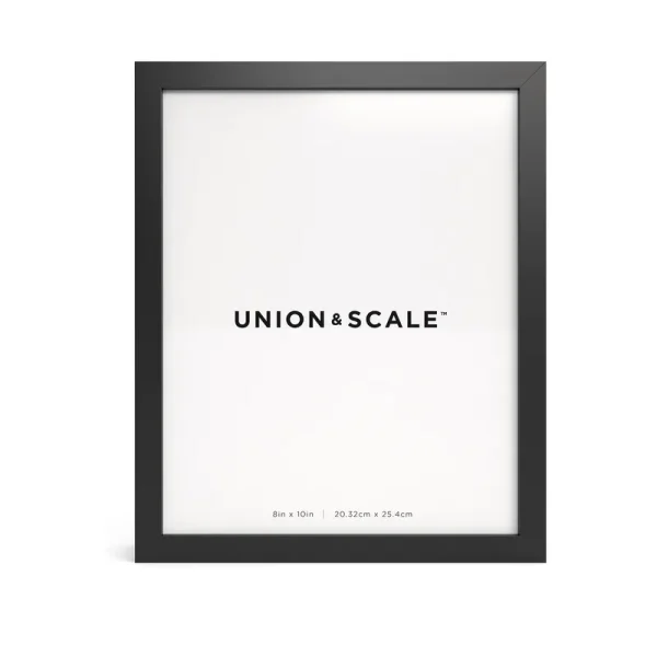 Union & Scale Essentials Wood Picture Frame, 8 x 10, Black Frame