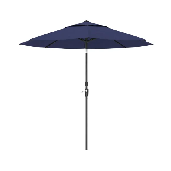 Allen + Roth 9-ft Navy Slide-tilt Market Patio Umbrella | USA38A278MT-LS