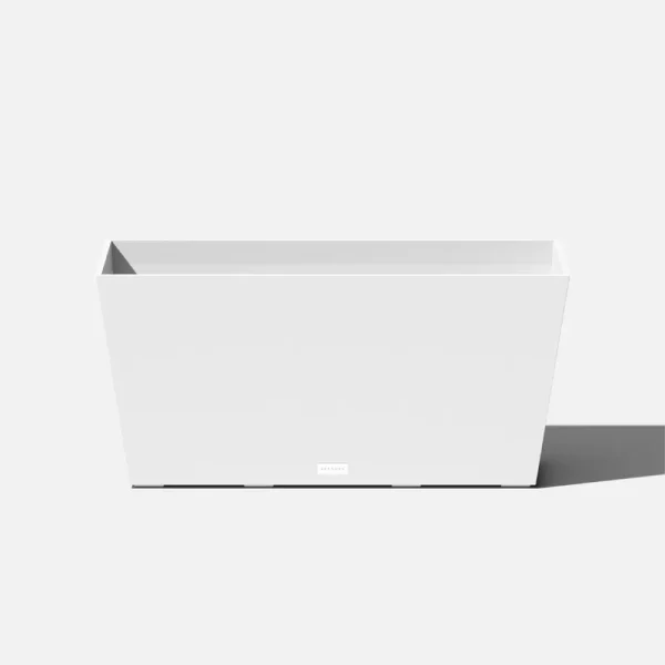 Veradek Pure Series Midori Planter Color: White, Set of: 1, Size: 15.25" H x 31" W x 10" D