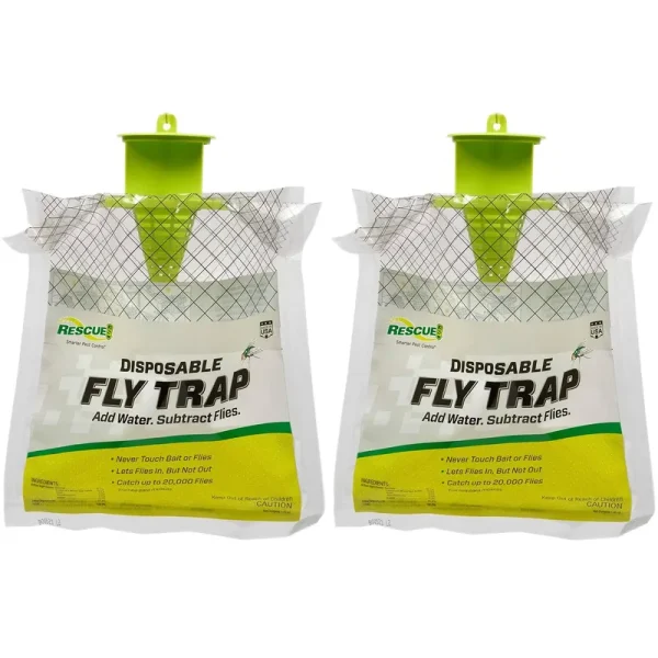 Rescue! Non-Toxic Disposable Fly Trap, 1 Pack (2 Pack)