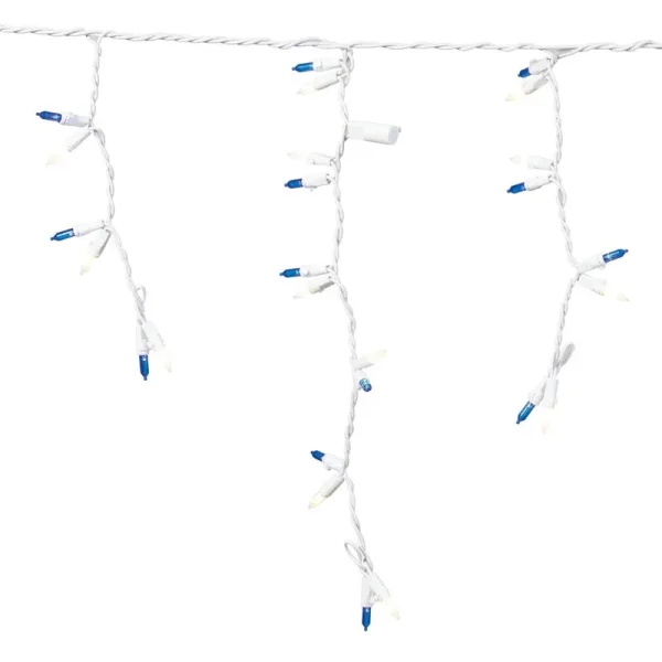 200-Count Frost White & Blue LED Twin-Cicle Christmas Lights with Whit