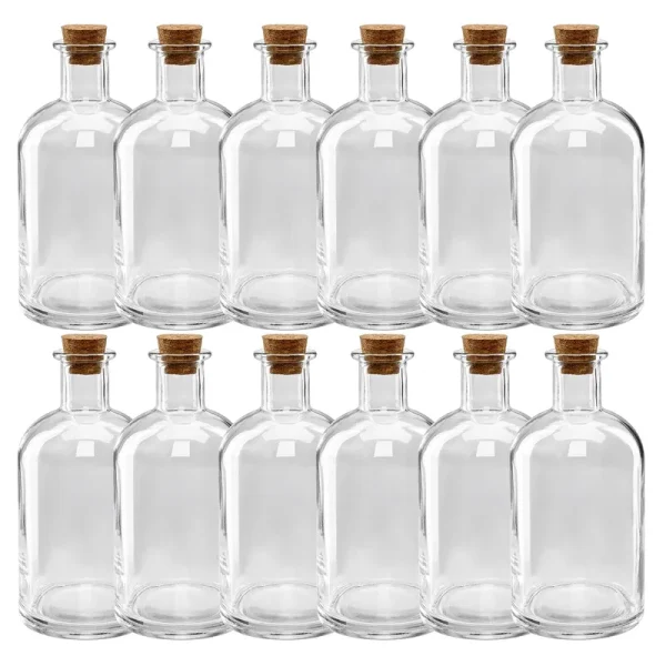 12 Pack: 5.6" Glass Bottle with Cork by Ashland