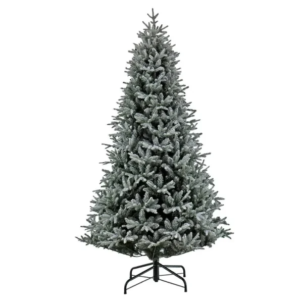 Green Realistic Fir Flocked/Frosted Christmas Tree Size: 10' H