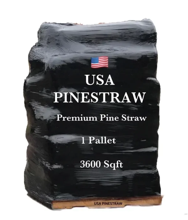 USA Pine Straw Mulch, Premium Long Needle Mulch, Natural Beauty Boost for Garden, Covers 3600 Sqft