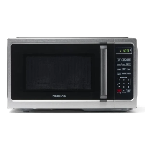 Farberware Classic FM09SS 0.9 Cu. ft 900-Watt Microwave Oven, Stainless Steel