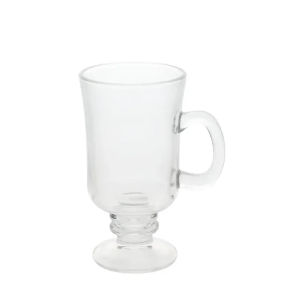 Dollar Tree 12 Clear Glass Irish Coffee Mugs, 8 oz