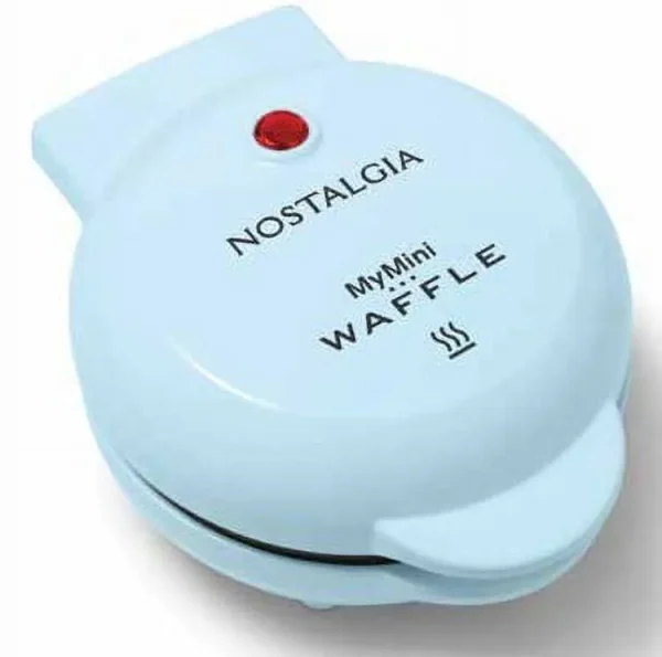 Nostalgia MyMini Waffle Maker, Blue