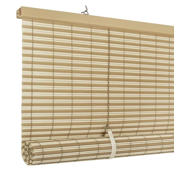 Semi-Sheer Roll-Up Shade Bay Isle Home Blind Size: 72"W x 72"L, Finish: Desert/Almond
