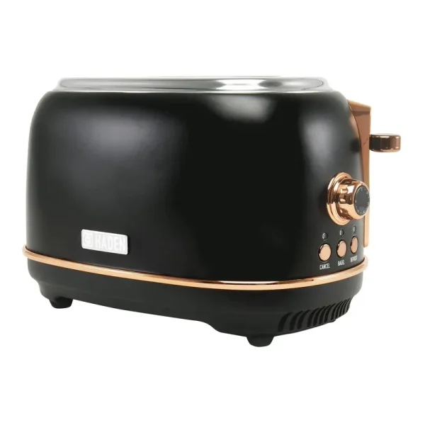 Haden Heritage 2-Slice Wide Slot Toaster ,Black/Copper