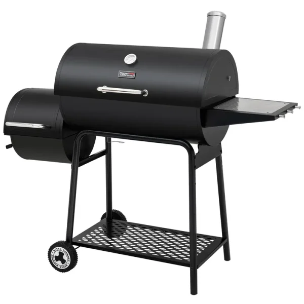 Royal Gourmet CC1830M 30-Inch Barrel Charcoal Grill with Offset Smoker,, Black