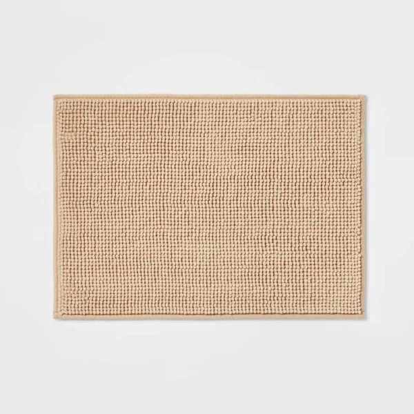 17"x24" Everyday Chenille Bath Rug Tan - Room Essentials
