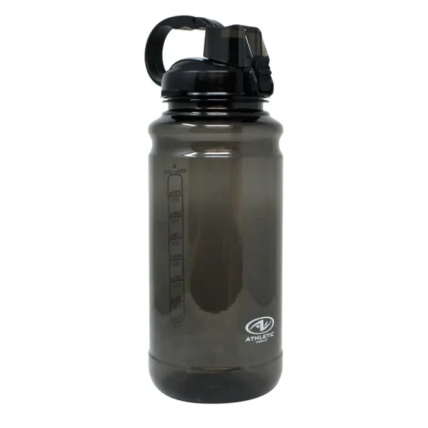 Athletic Works Bottle with Pop Straw - Black - 64 fl oz