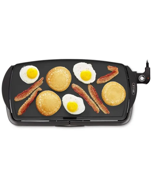 Bella 10.5" x 20" Nonstick Electric Griddle - Black