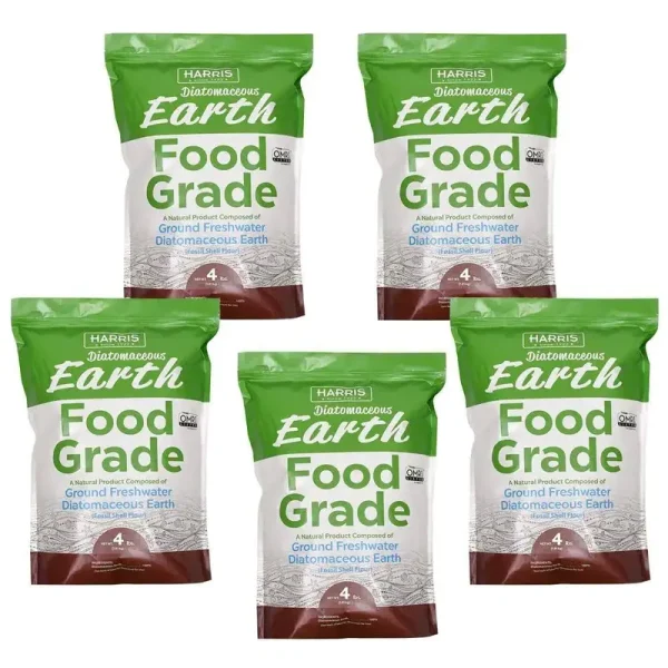 4 lbs. 64 oz. Diatomaceous Earth Food Grade 100% (5-Pack)