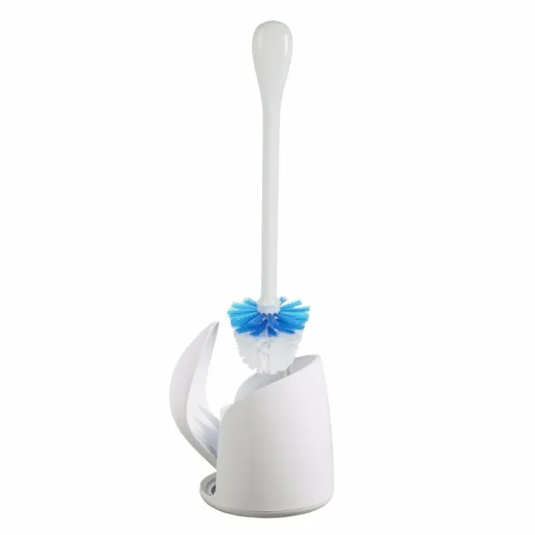 OXO Compact Toilet Brush and Canister, White