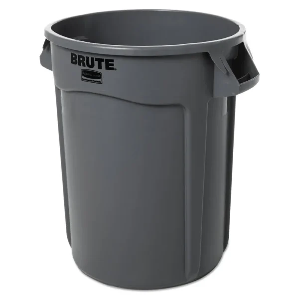 Rubbermaid Comm Prod 2632-00-GRAY Brute Trash Can, Gray, 32-Gal.