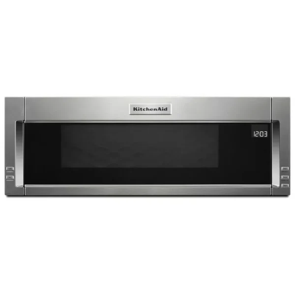KitchenAid 30-Inch Low Profile Microwave Hood. 1000W. Stainless Steel. Dual LED. 4-Speed Ventilation