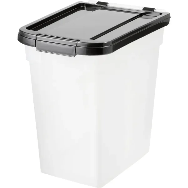 Frisco Airtight Food Storage Container, Clear/Black, 12.75-qt
