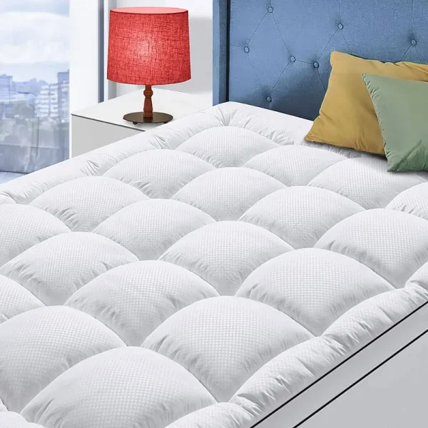 MATBEBY Queen Size Mattress Topper for Back Pain, Cooling Extra Thick