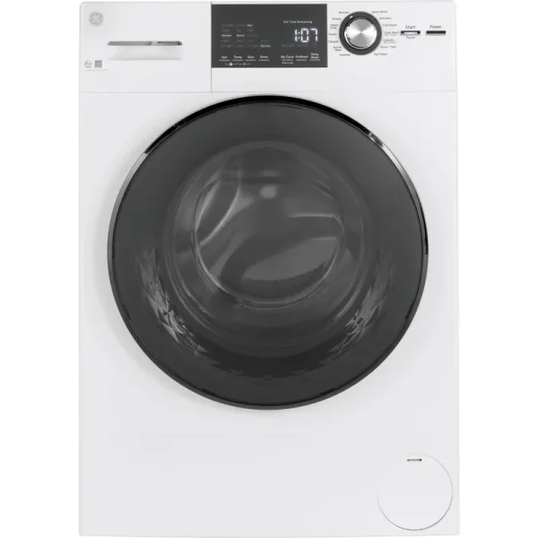 GE GFW148SSMWW 2.4 Cu.Ft. White Front Load Washer with Steam - Energy Star